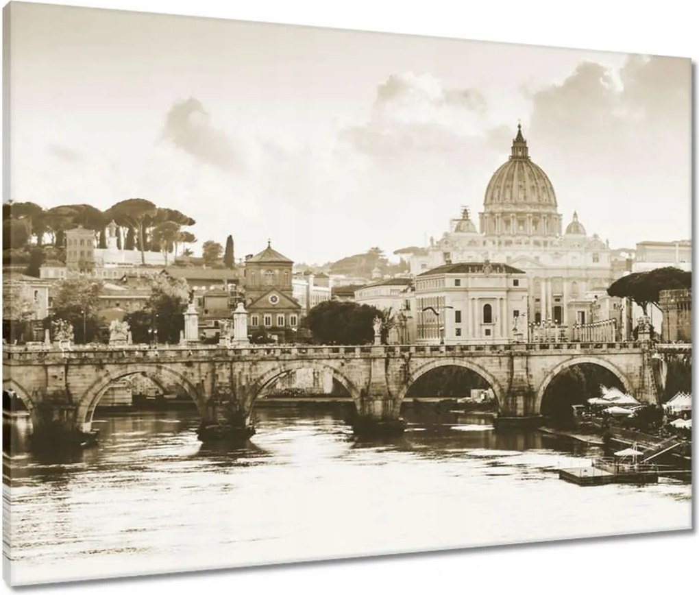 Vászonkép 80x60 Róma Vatikán panoráma