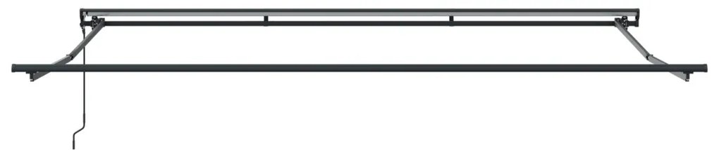 Behúzható napellenző sárga és narancssárga 400 × 350 cm szövet