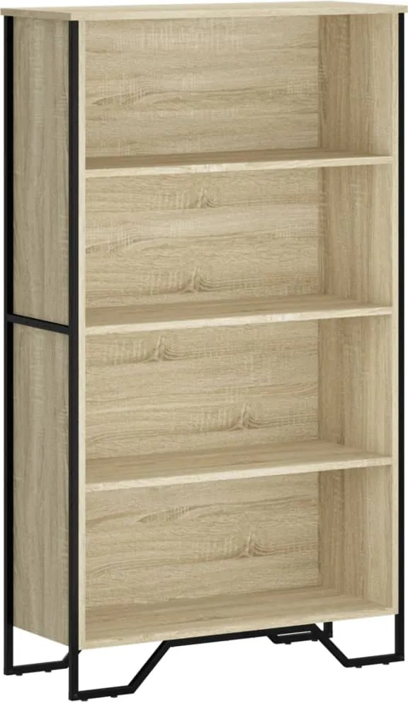 vidaXL sonoma tölgy szerelt fa könyvespolc 80 x 31 x 137,5 cm