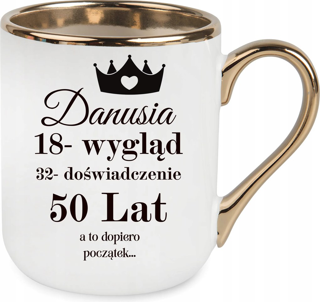 Arany Elegáns Bögre Születésnapra Névnapi ajándék Csak 40 50 60 Év Név