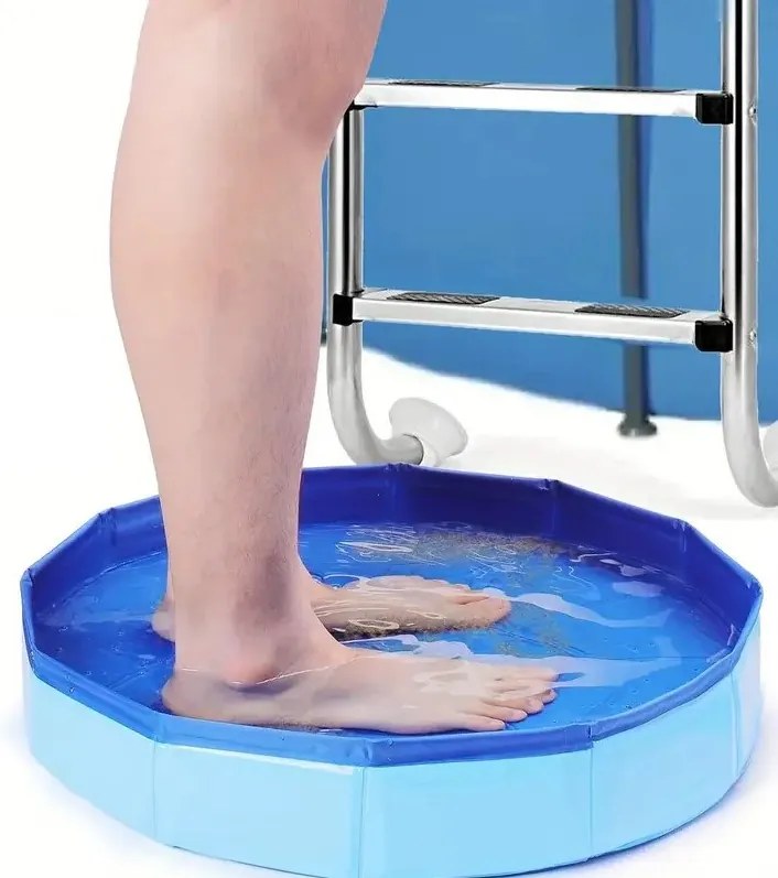 Tál Medence Lábtisztító Láböblítő Összecsukható kád