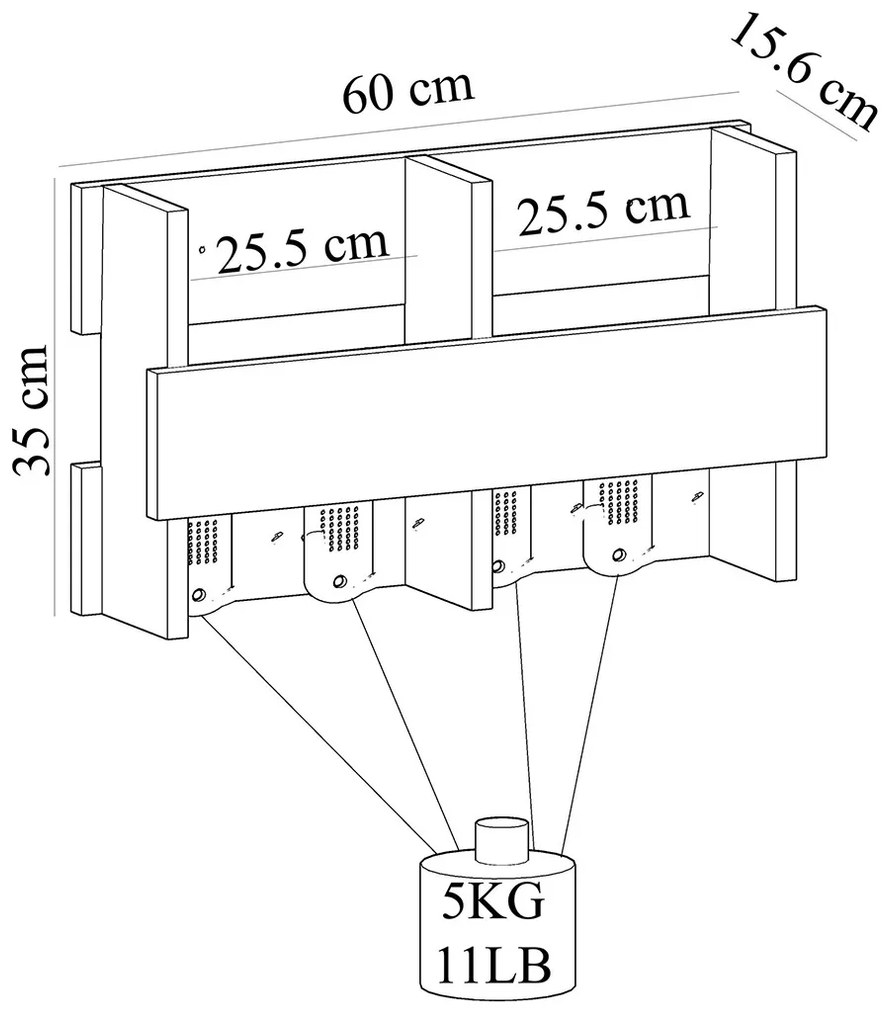 Wink Sapphire Oak fali fogas