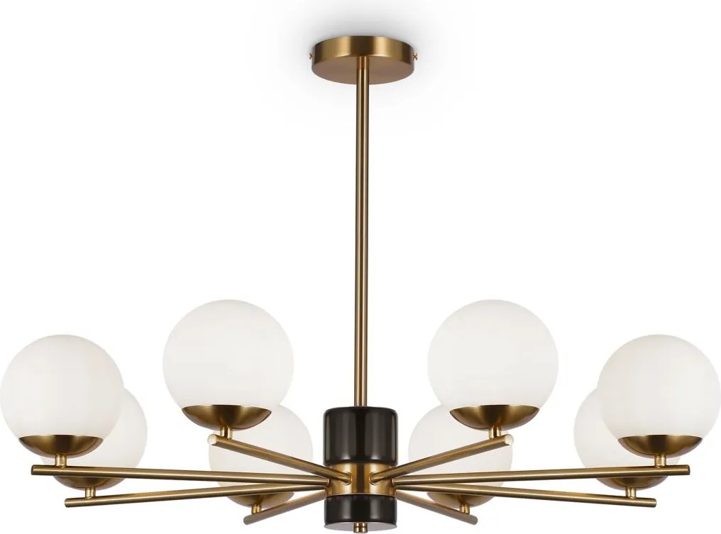 Maytoni modern csillár marble fehér sárgaréz mymod187pl-08bs