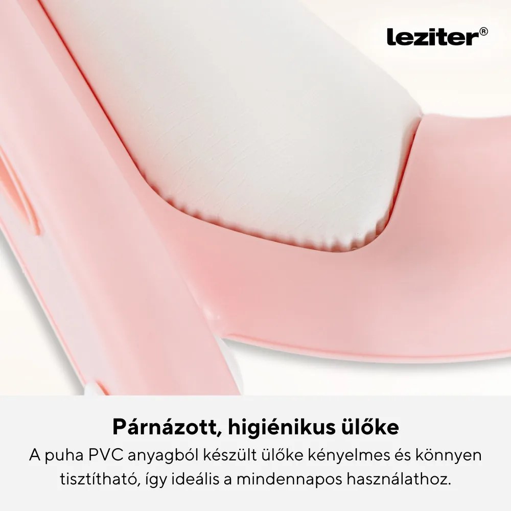 Lépcsős WC szűkítő rózsaszín