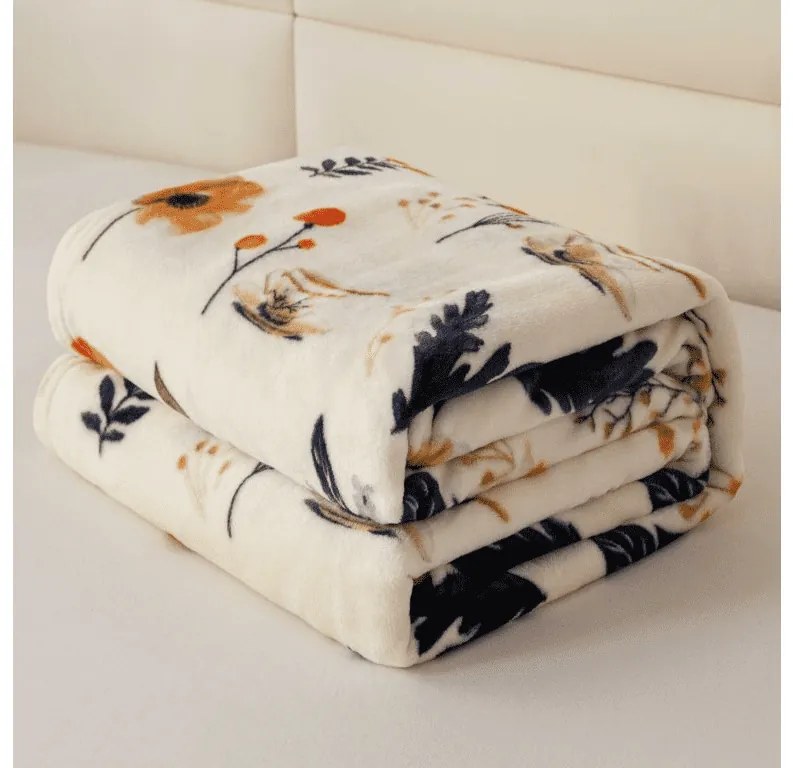 Mikroplüss pléd PAPAVA, krémszínű Méret: 200 x 220 cm