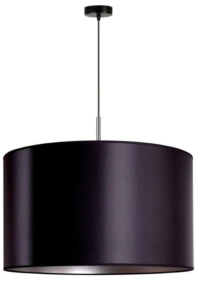 Duolla - Csillár zsinóron CANNES 1xE27/15W/230V á. 50 cm fekete/szürke