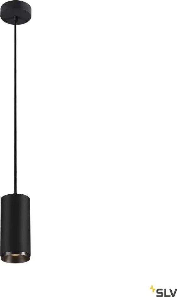 SLV 1004252 NUMINOS PD PHASE M Hengeres Függesztett Lámpa Fekete LED IP20