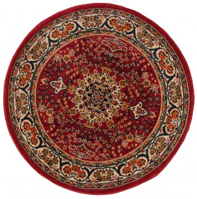 Kerek szőnyeg Afshar Red 150x150 gépi perzsa szőnyeg