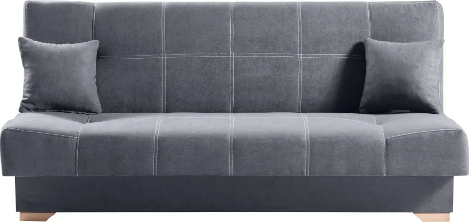 Kinyitható heverő, szürke, GINY