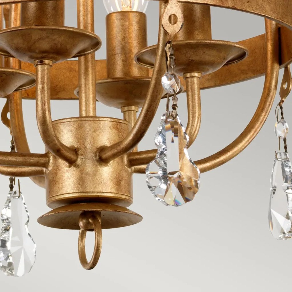 ELSTEAD WINDSOR4-GOLD WINDSOR Klasszikus Csillár Antik Arany E14 IP20