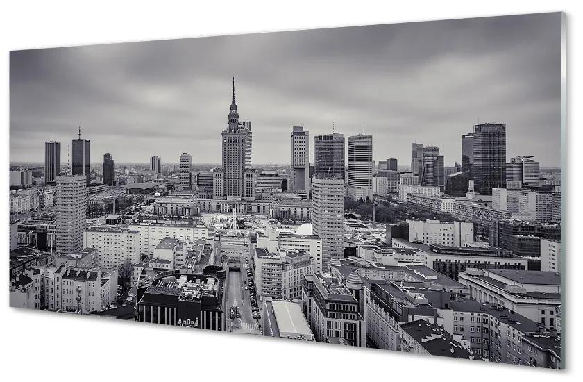 Akrilképek Varsó felhőkarcolók panoráma 140x70 cm