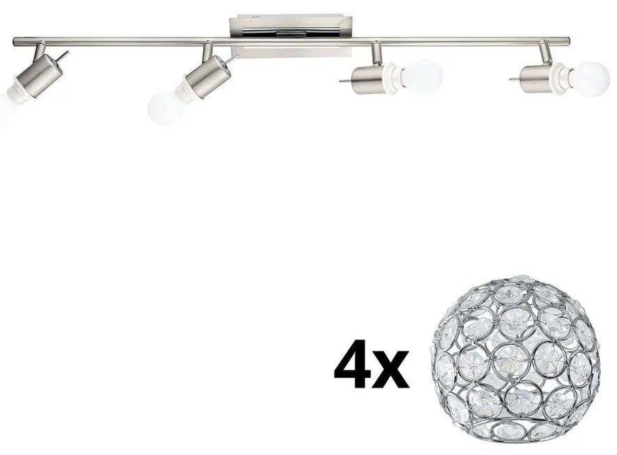 Eglo - MY CHOICE LED spotlámpa 4xE14/4W/230V króm