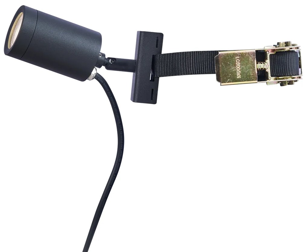 Fekete kültéri spotlámpa fához GU10 50mm forgatható és dönthető IP65 - Solo