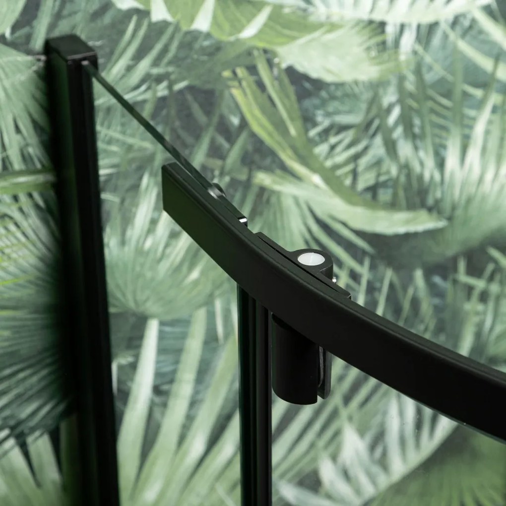 Splash Black 90 íves zuhanykabin zuhanytálca nélkül