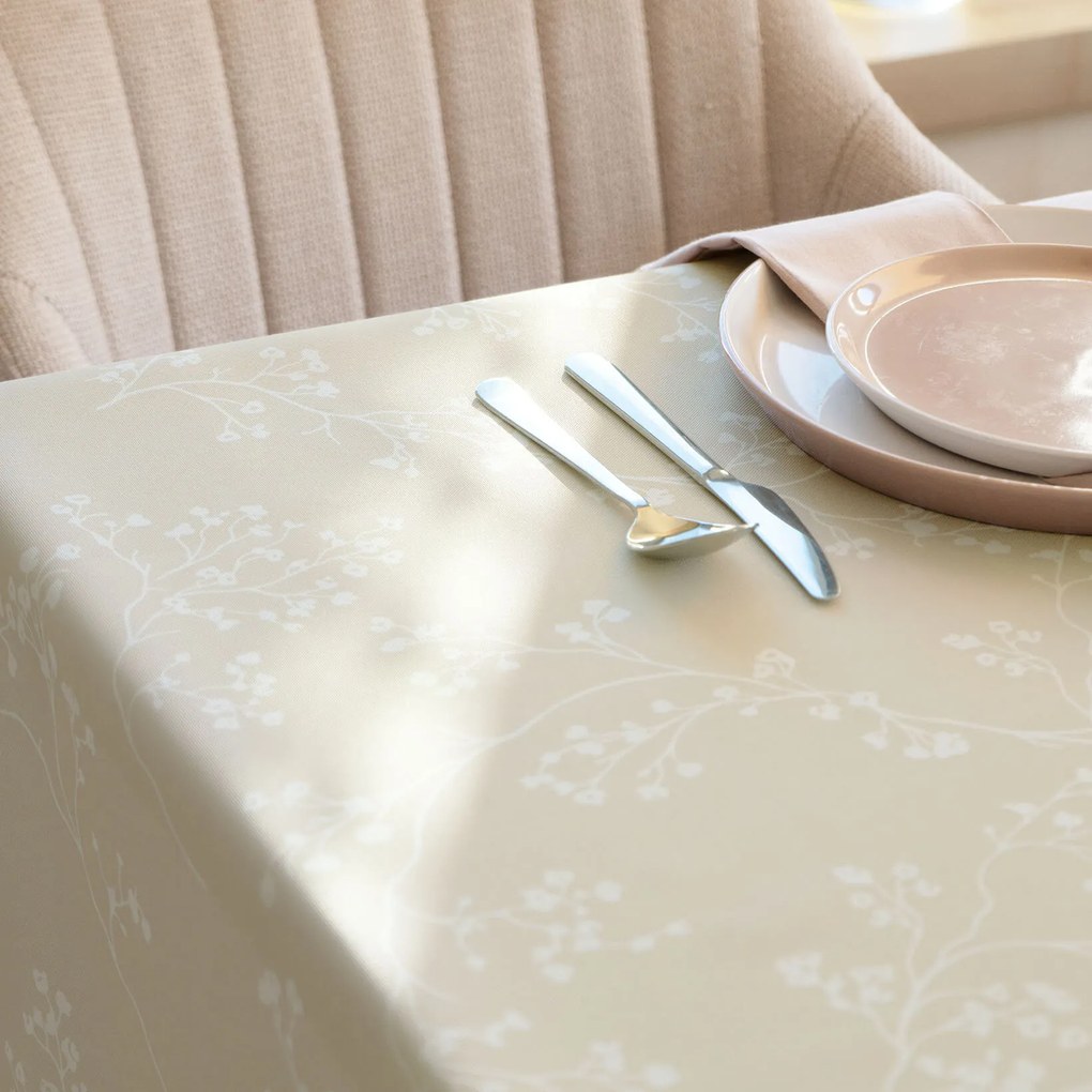 Goldea teflonbevonatú asztalterítő - indás növények 100 x 100 cm