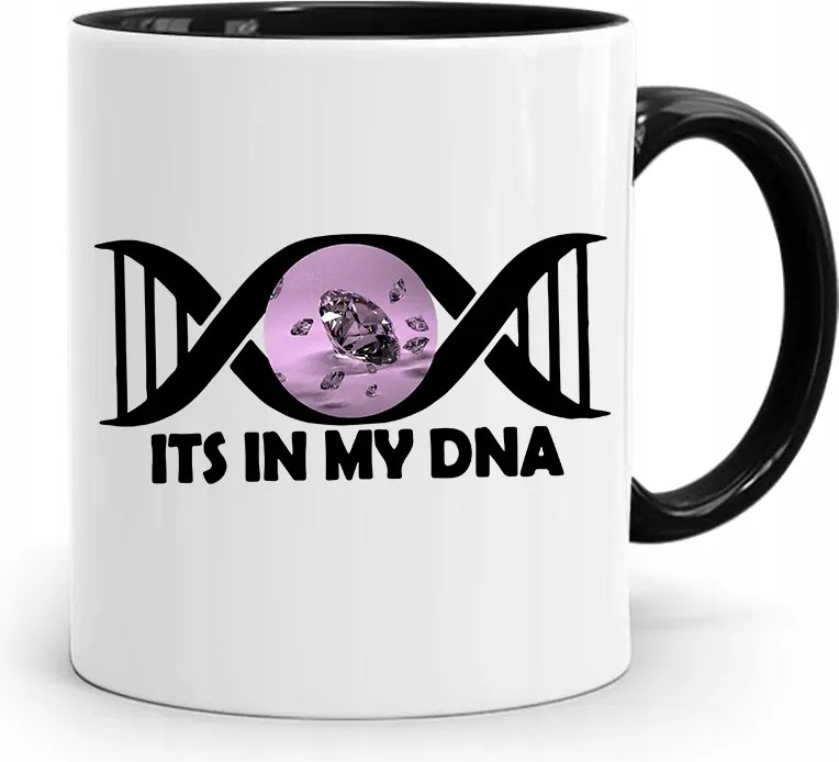 Ékszerésznek Bögre Fekete Its In My Dna Ajándék fényképes nyomtatással