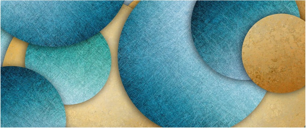 Az absztrakciós körök képe (120x50 cm)