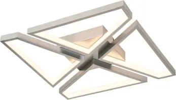 Searchlight 36520SI - LED dimmelhető mennyezeti lámpatest QUATRO LED/29W/230V 40x40 cm
