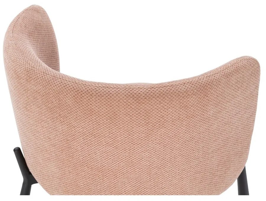 Barackszínű kárpitozott étkezőfotel szett 2 db-os Ginny – MOME