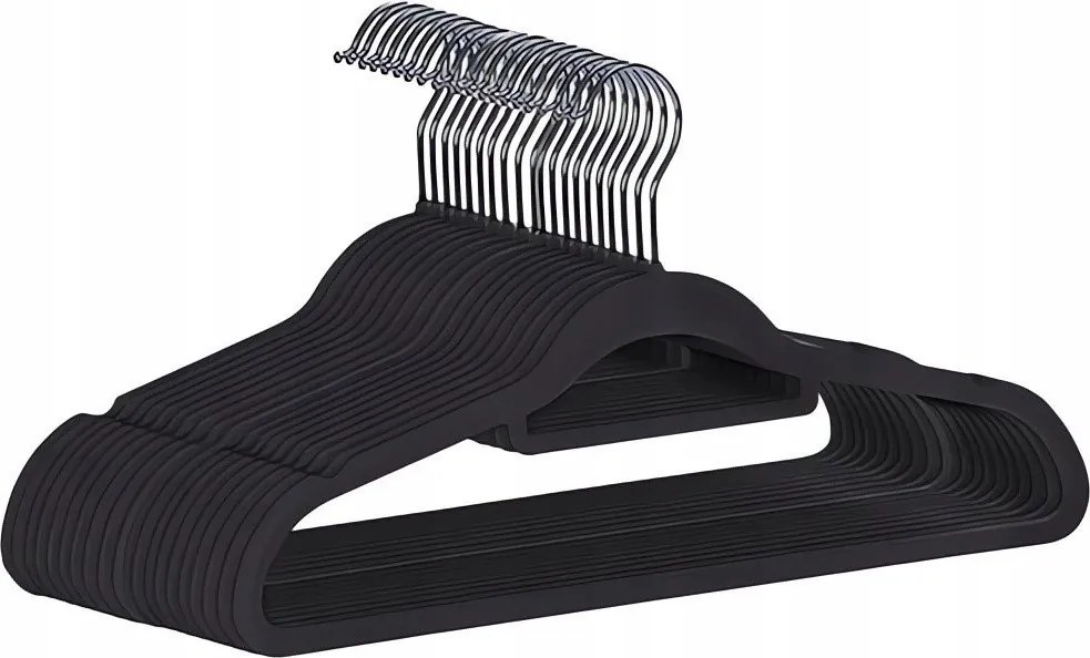 Ruhhy 22536 Bársony Kabátfogas 20 db, fekete