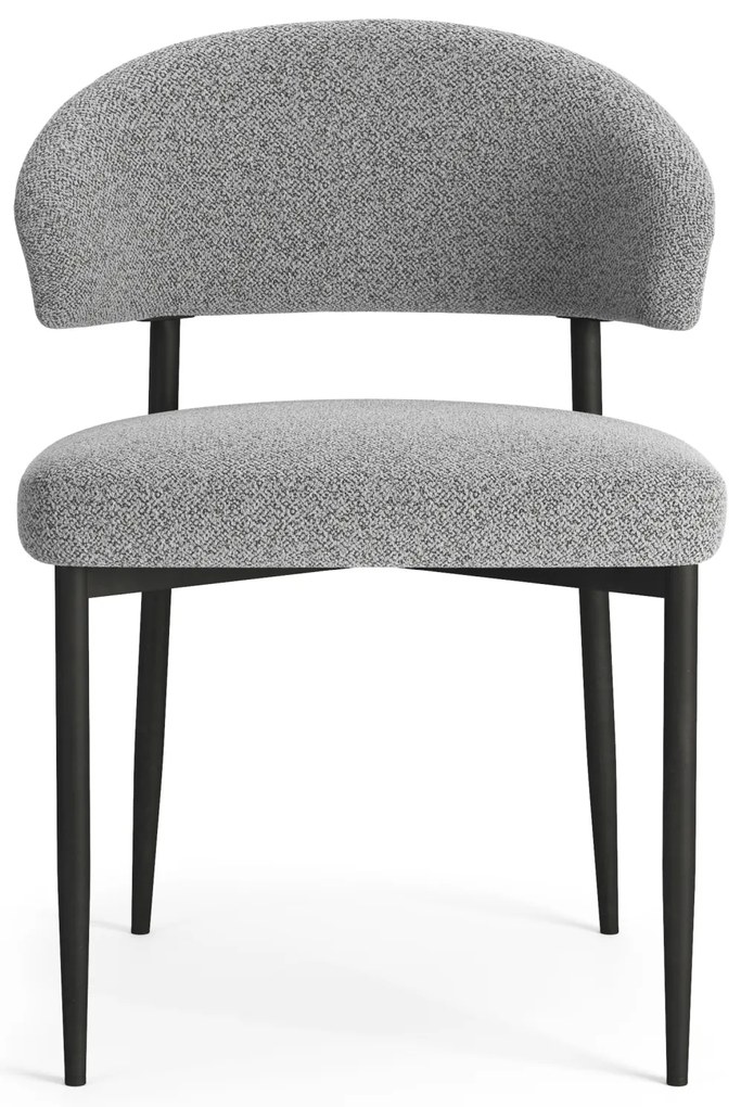 MAZZONI EXPORT IRIS Szürke (Monza 120 szövet) - MODERN LOFT BOUCLÉ KÁRPITOZOTT SZÉK NAPPALIBA/ÉTKEZŐBE