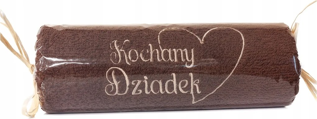 Törölköző Kedves Nagypapa felirattal, barna