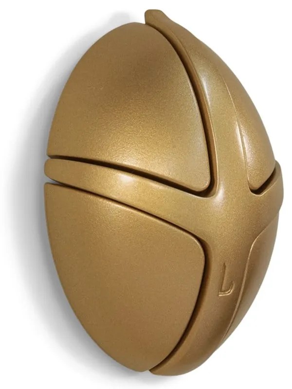 Aranyszínű fali műanyag akasztó Tick – Spinder Design