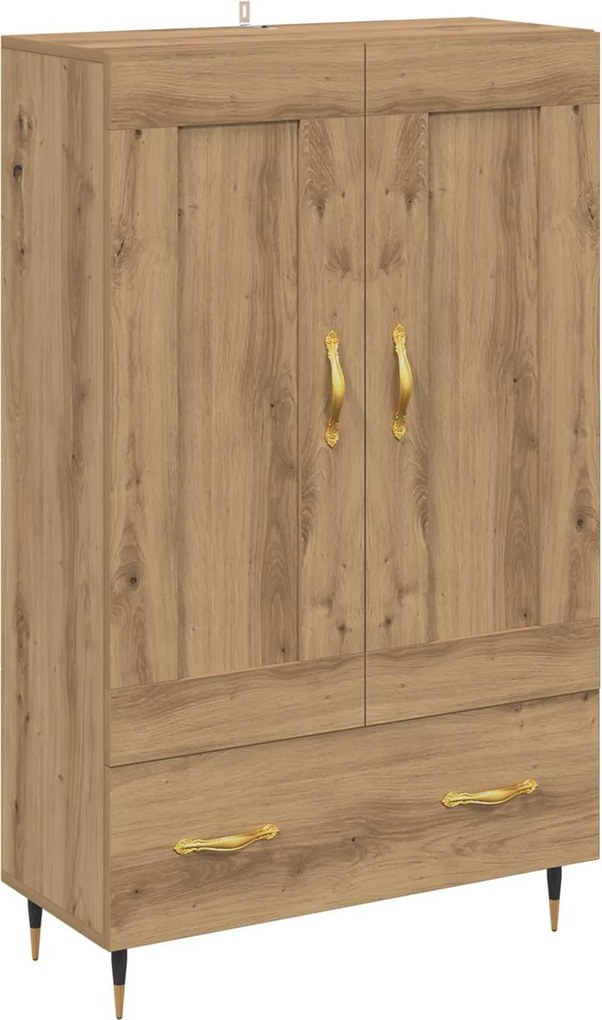 vidaXL Magasfiú fiókkal Artisan tölgy 69,5 x 31 x 115 cm Faanyag