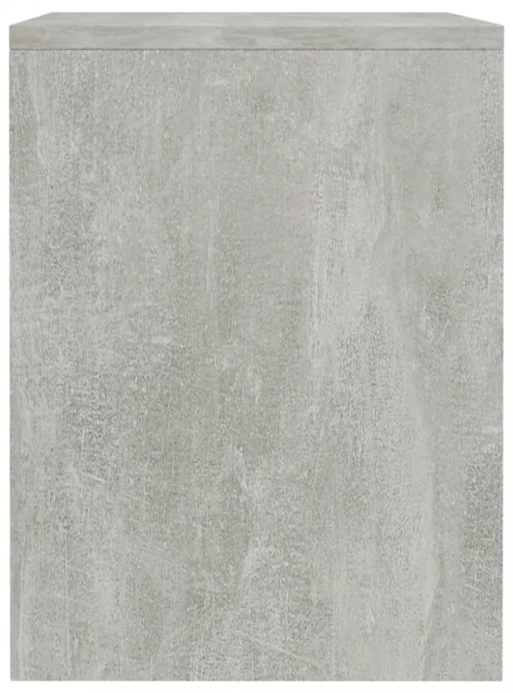 2 db betonszürke szerelt fa éjjeliszekrény 40 x 30 x 40 cm