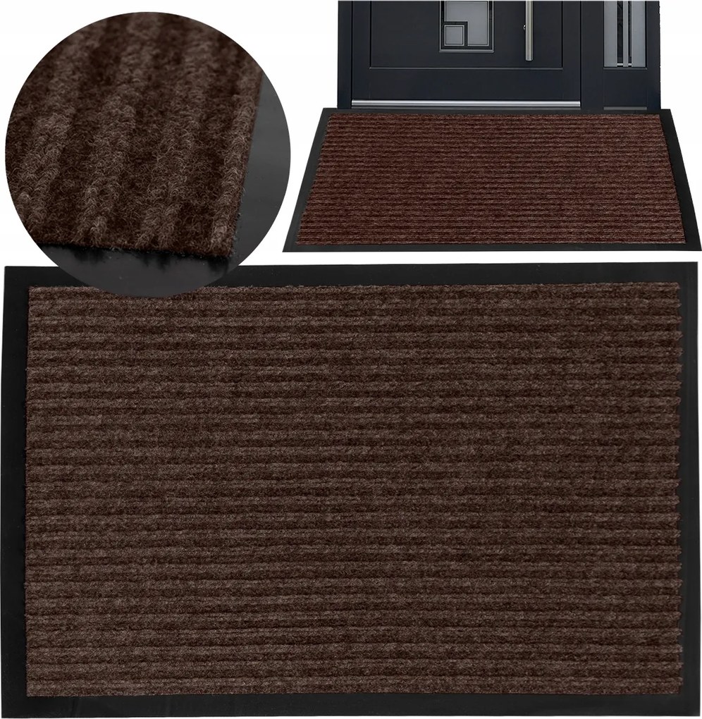 Lábtörlő Bejárati Szőnyeg Ajtó Alá Csúszásgátló Gumi Cipőhöz 60x80cm