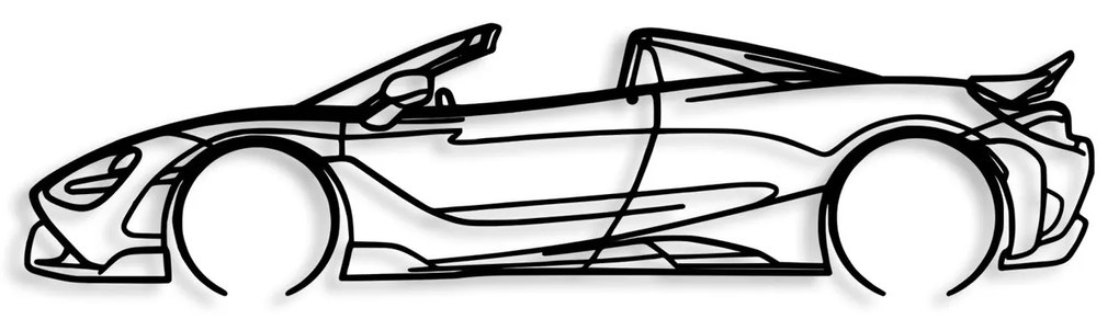 Fém fali dekoráció, McLaren 720S Silhouette