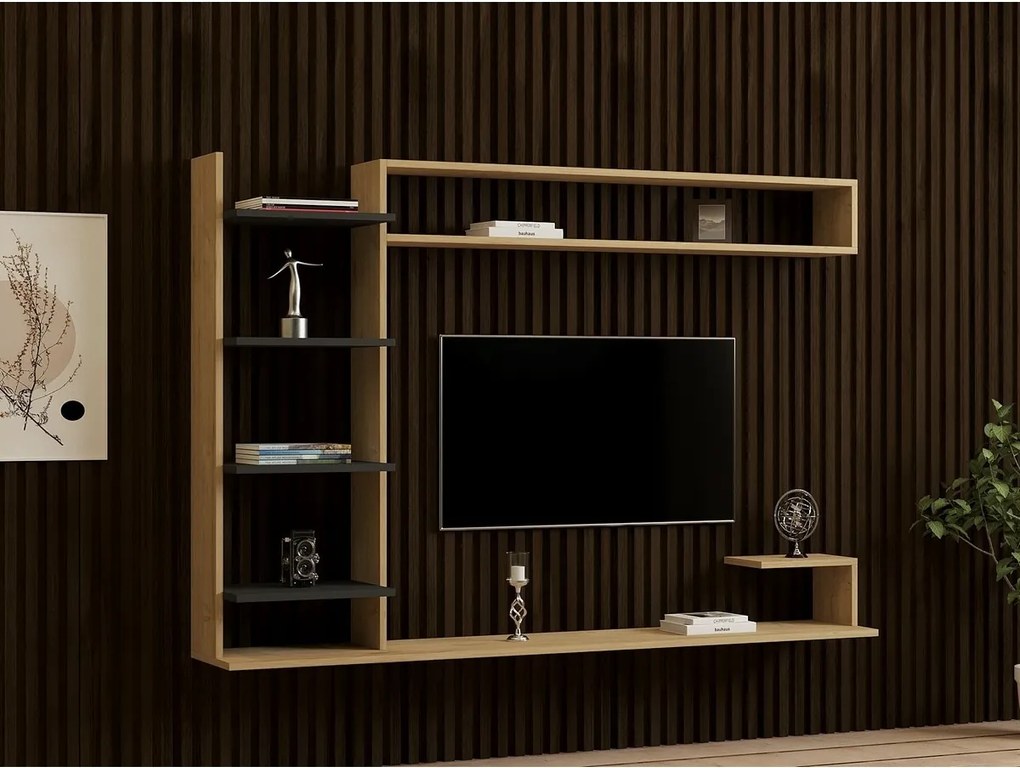 Noble Sapphire Oak and Anthracite TV-fal