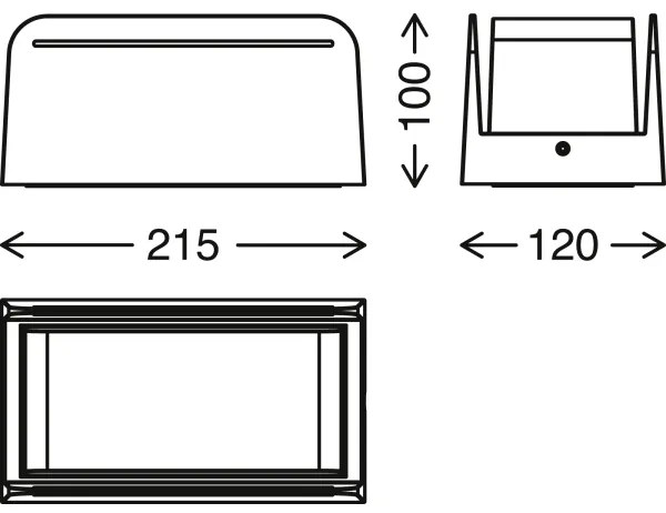 Briloner 3016-015 - Kültéri fali lámpa BOKS 1xE27/12W/230V IP44