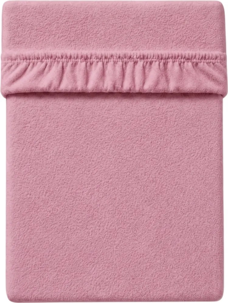 MOLTON fleece gumis lepedő rózsaszín 180 x 200 cm