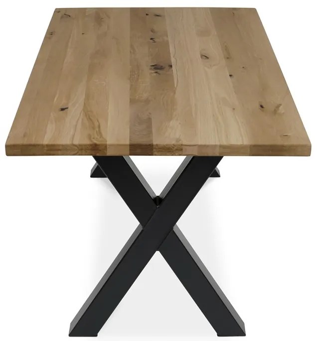 Tömör Tölgy Étkezőasztal 160×90 cm. DS-X160 DUB