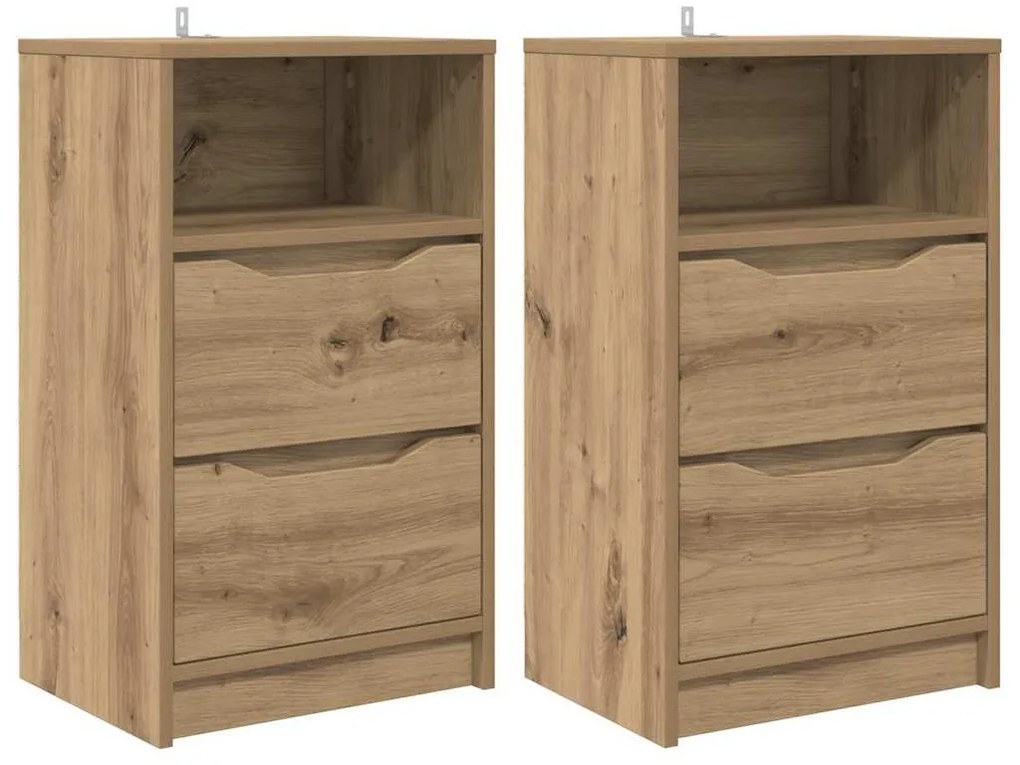 Éjjeliszekrények 2 pcs Artisan tölgy 40 x 30 x 467 cm Faanyag