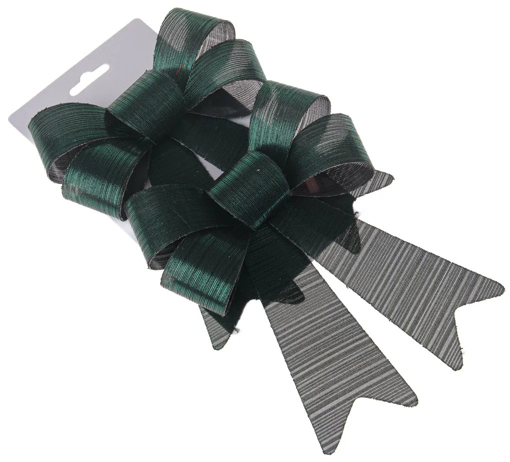 Karácsonyi masni szett 14 x 20 cm, zöld, 2 db, 14 cm