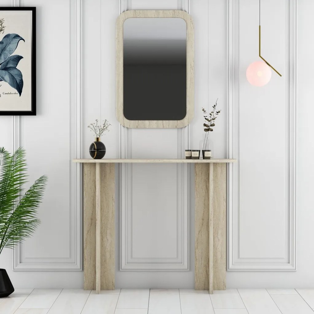 Modena Mirror - Travertine