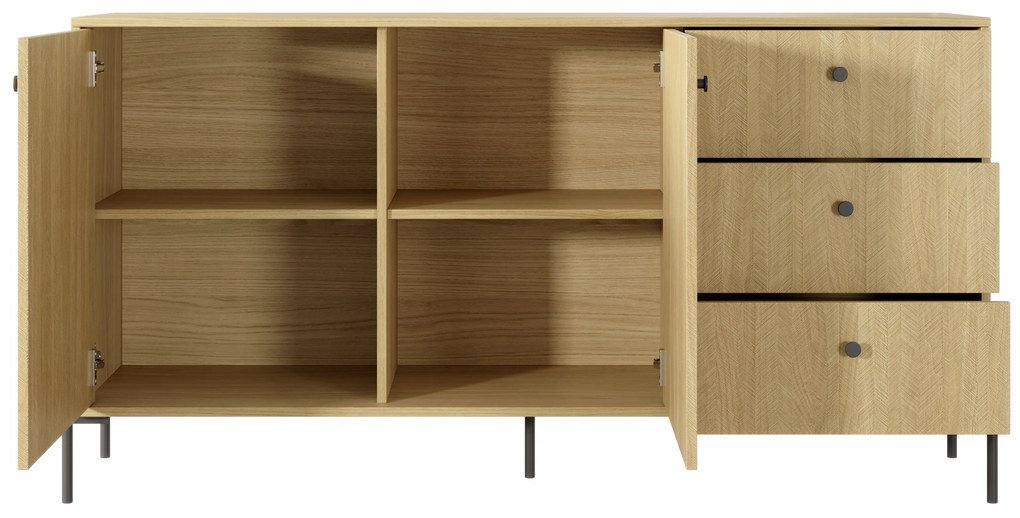 Komód Scandia 2D3S (scandi tölgy  + scandi fenyő). 1071386
