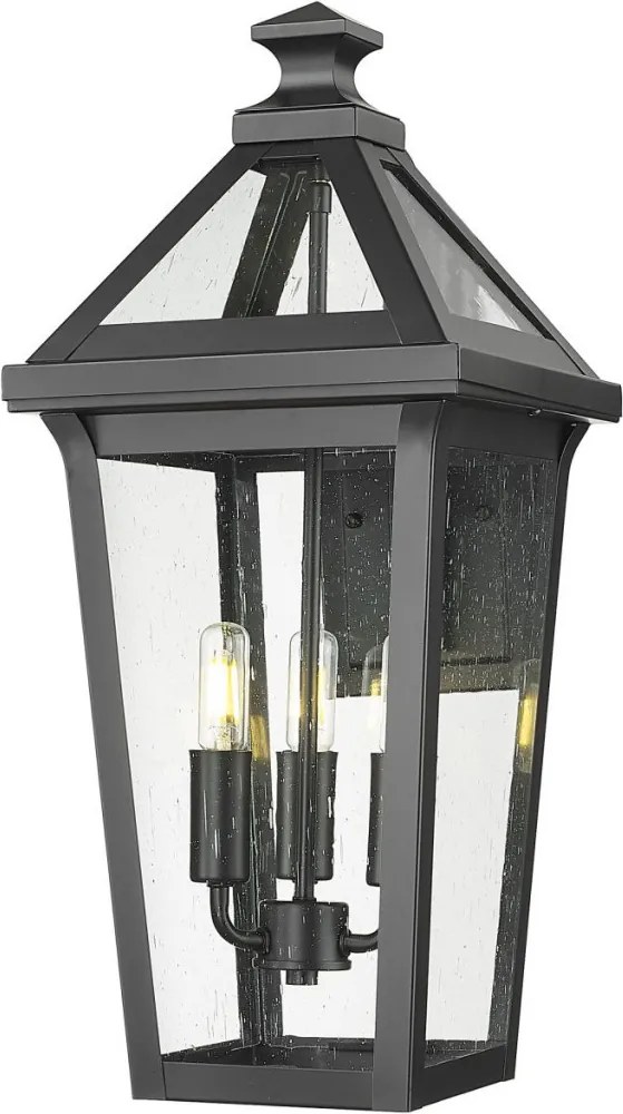 COSMOLIGHT W03616BK ZURICH Klasszikus Kültéri Fali Lámpa Fekete E14 IP23