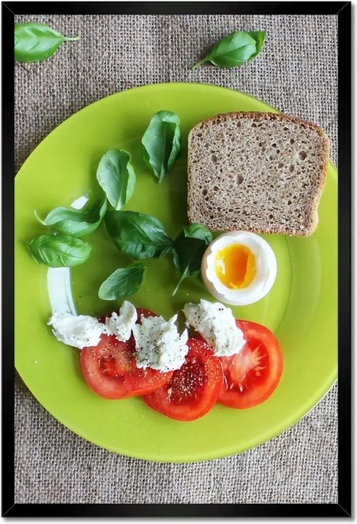 Poszterek keretben 40x60 Teljes kiőrlésű kenyér reggelire