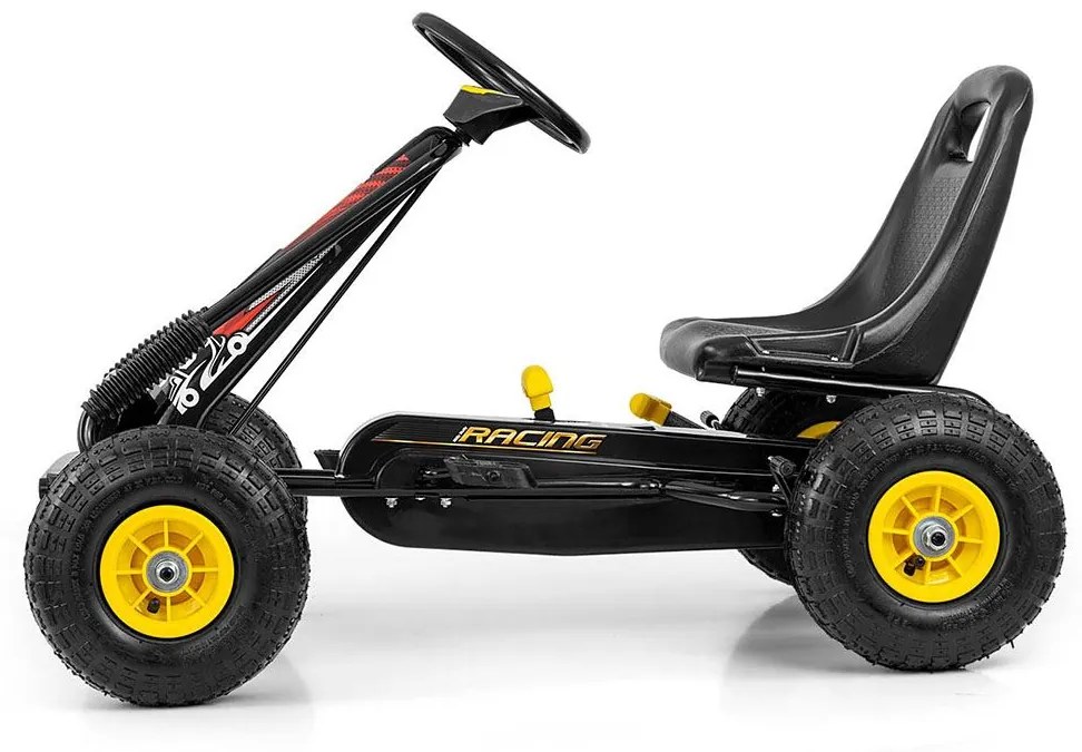 Go-kart Milly Mally Thor pedálos gyerek gokart fekete