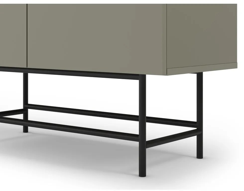 Zöldesszürke szekrény 100x128 cm Eldia – Marckeric