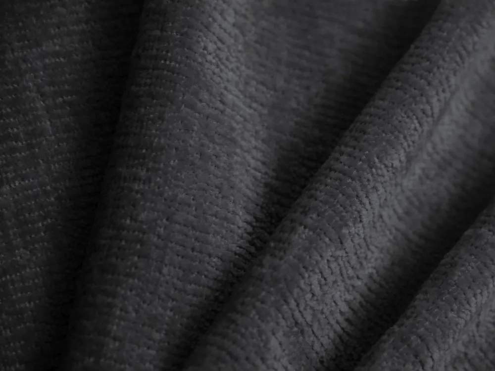 Sötétszürke kárpitozott ágyneműtartós egyszemélyes ágy ágyráccsal 90x200 cm Amy – Micadoni