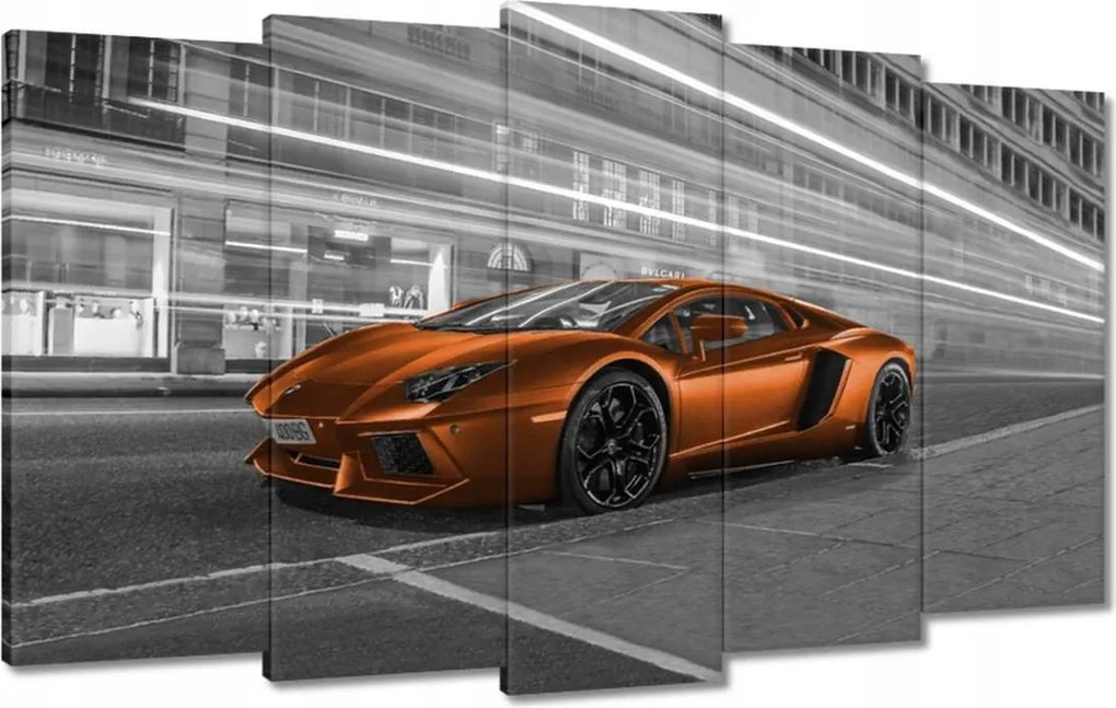 Vászonkép 100x60 Narancssárga autó