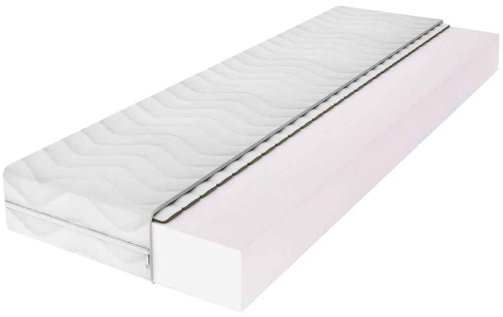 Fa ágy 90x200 LUX VitBed lakkozás nélkül + matrac 90x200 Spica