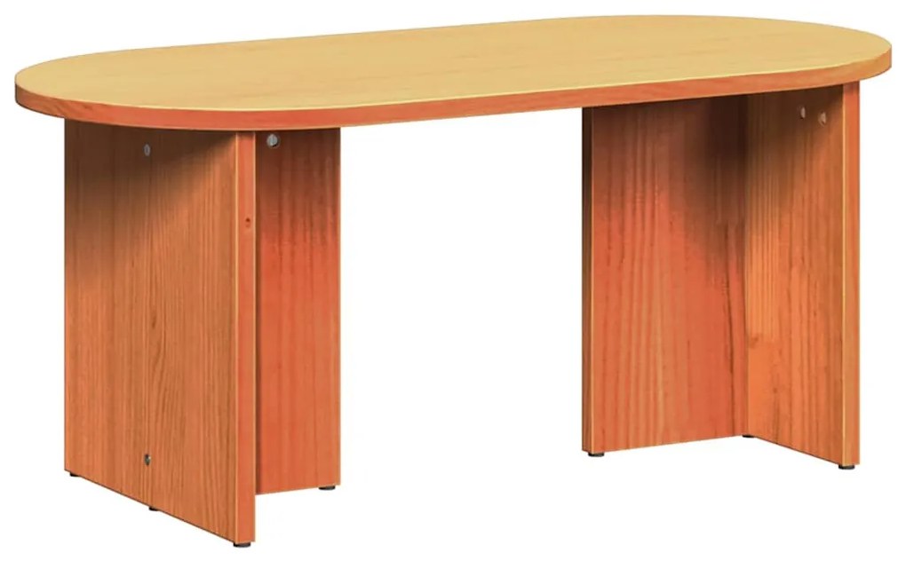 Dohányzóasztal Viaszbarna 80 x 39.5 x 35 cm Tömör fenyőfa
