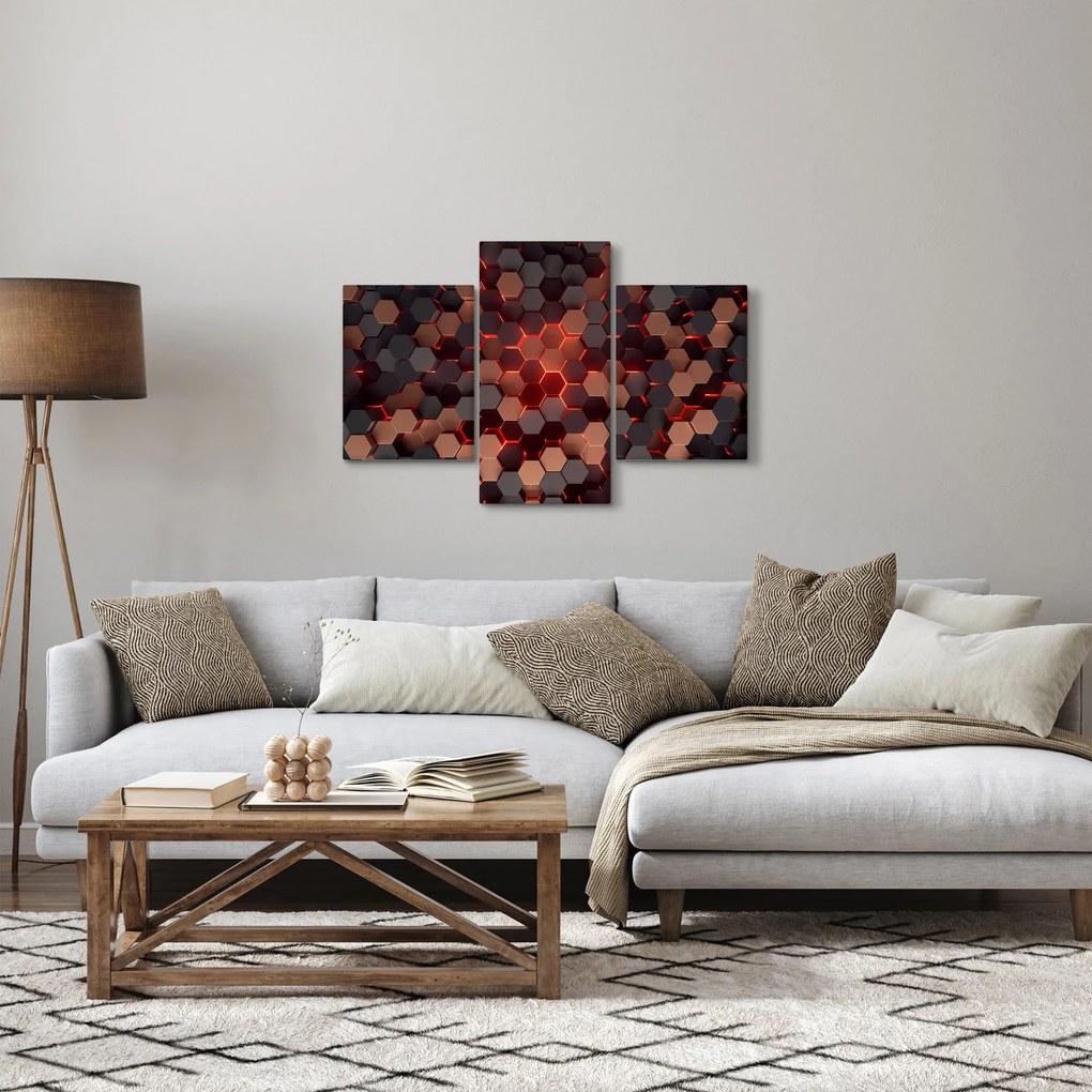 Kép - Futurisztikus absztrakció (90x60 cm)