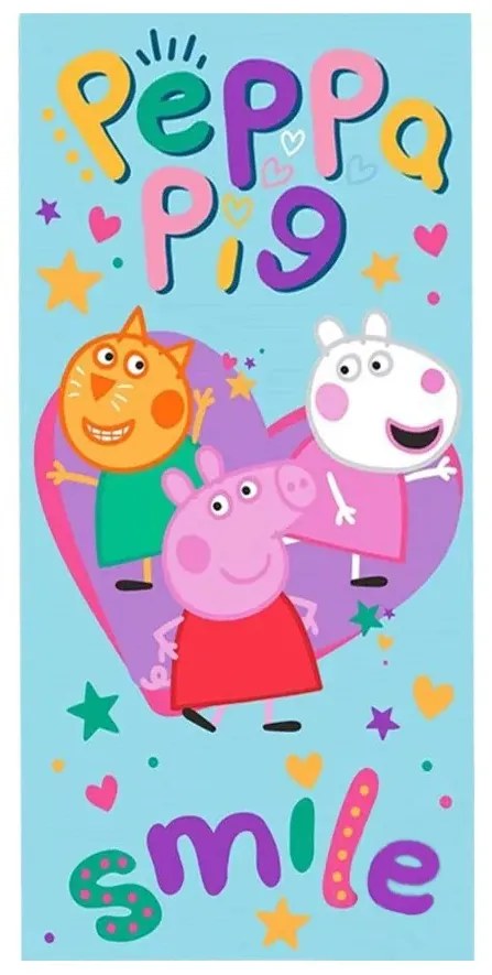 Peppa malac Smile fürdőlepedő, strand törölköző 70x140cm