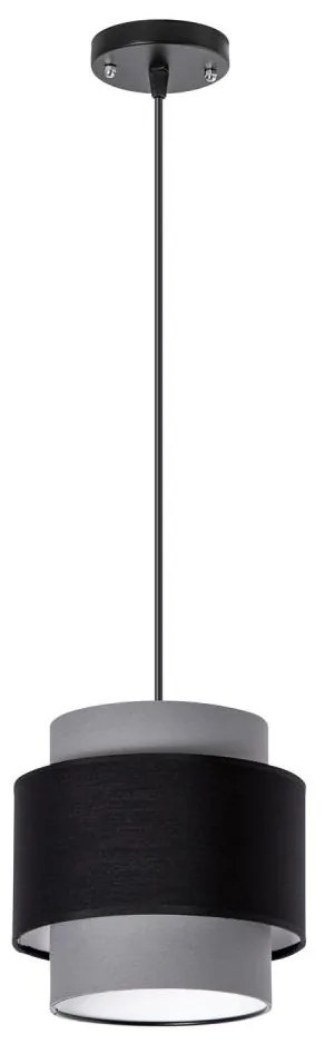 Szürke 1xE27/60W/230V függeszték kábellel